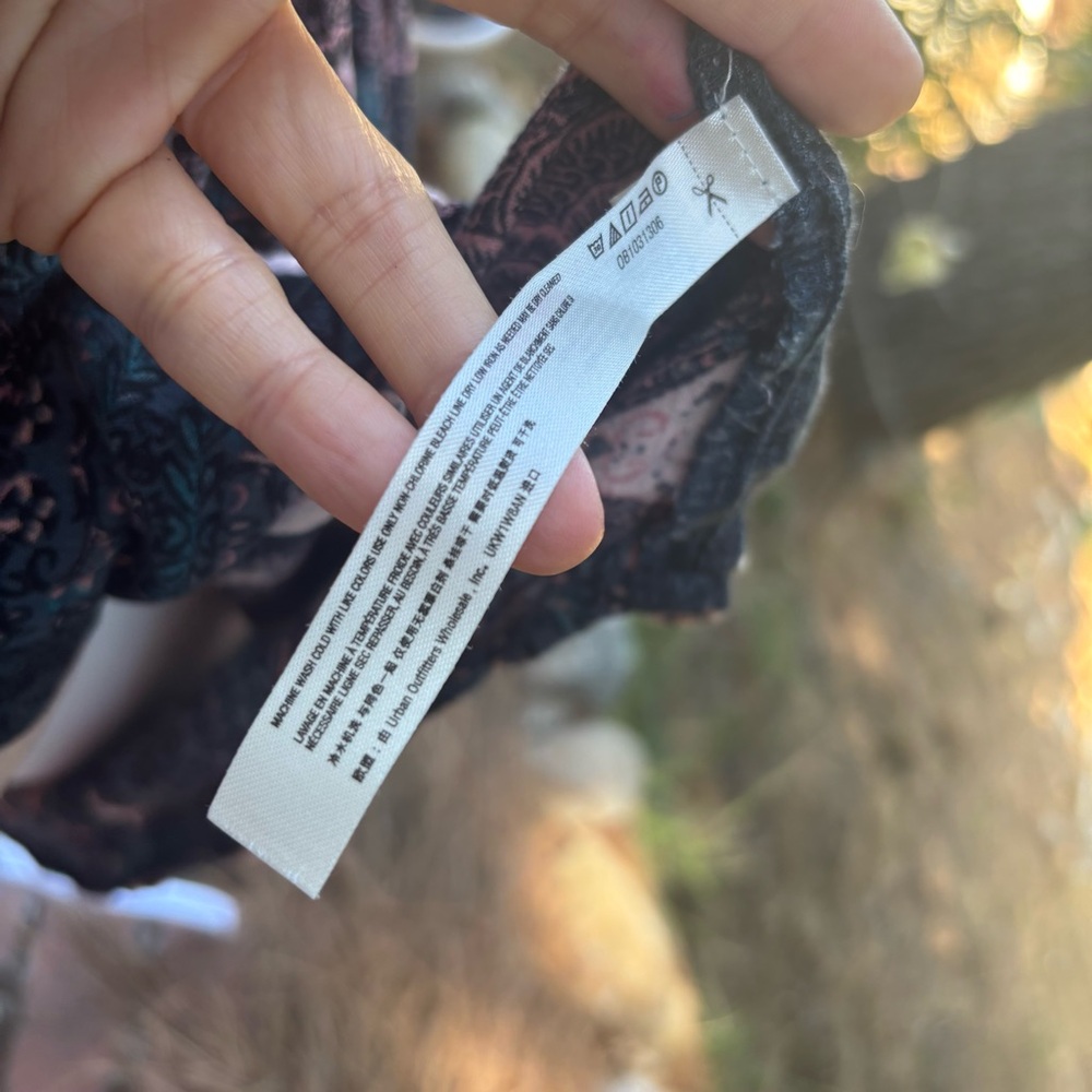 Free People Black and Pink Lace Dress - Picture 7 of 11